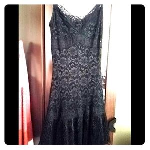 Black lace dress